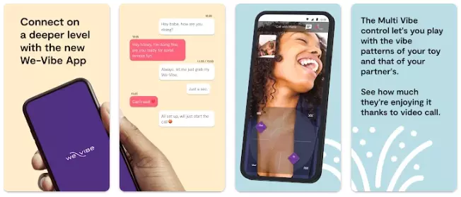 we-vibe app screenshot for long distance relationship couples